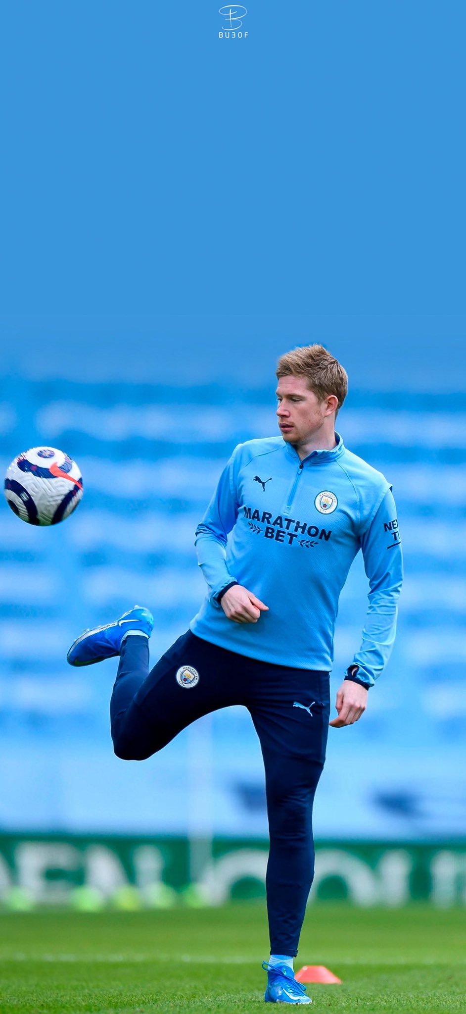 hình ảnh cầu thủ Kevin De Bruyne huyền thoại.