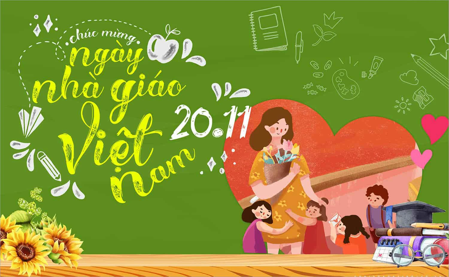 hình nền 4k màu sắc rực rỡ cho ngày 20 11