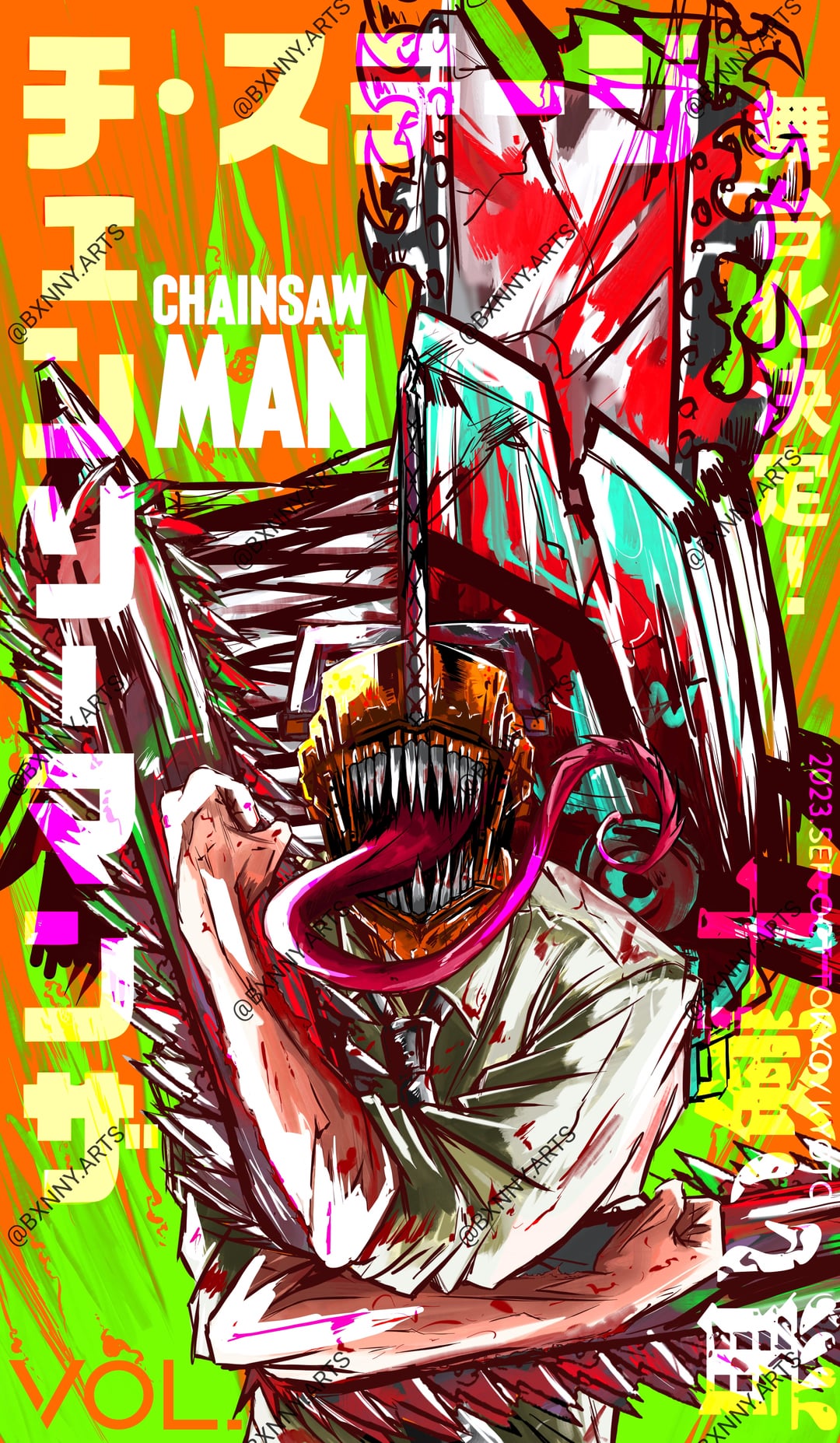 hình nền Chainsaw Man cho điện thoại