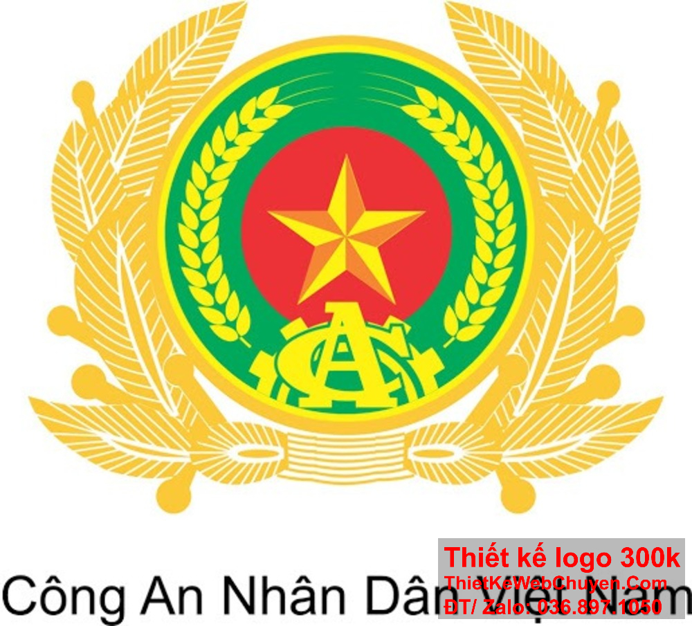 hình nền công an nhân dân màu xanh