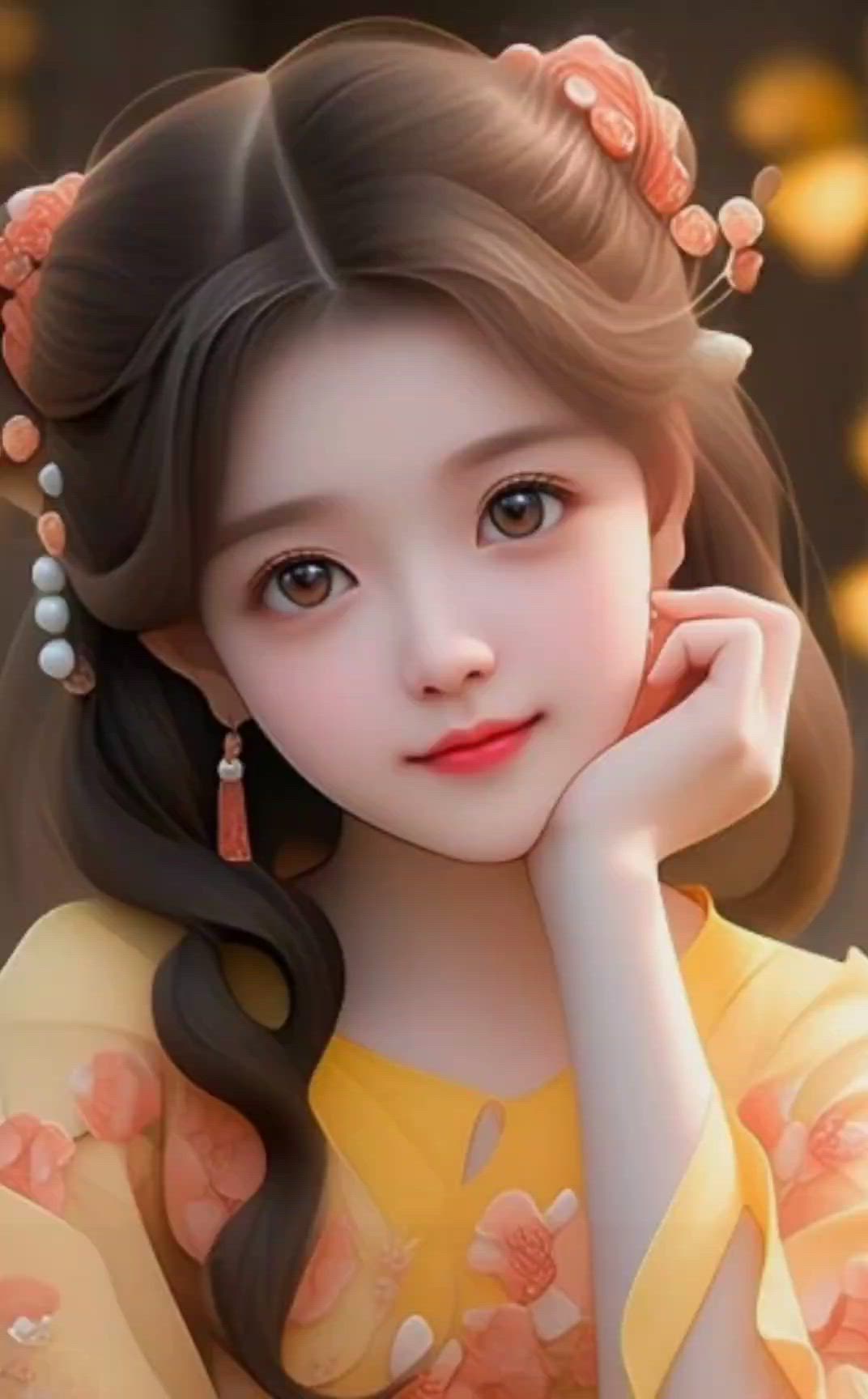 hình nền cute nữ với động vật