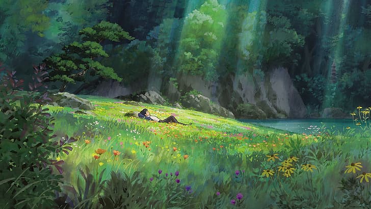 hình nền ghibli phong cảnh