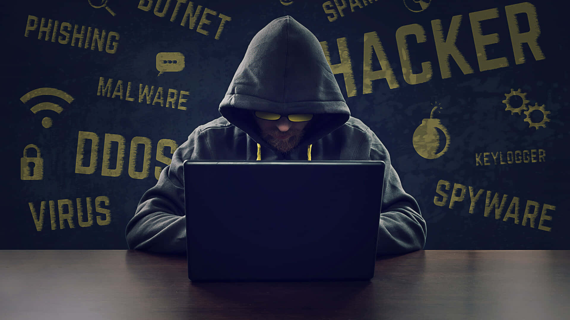 hình nền hacker tối tân.