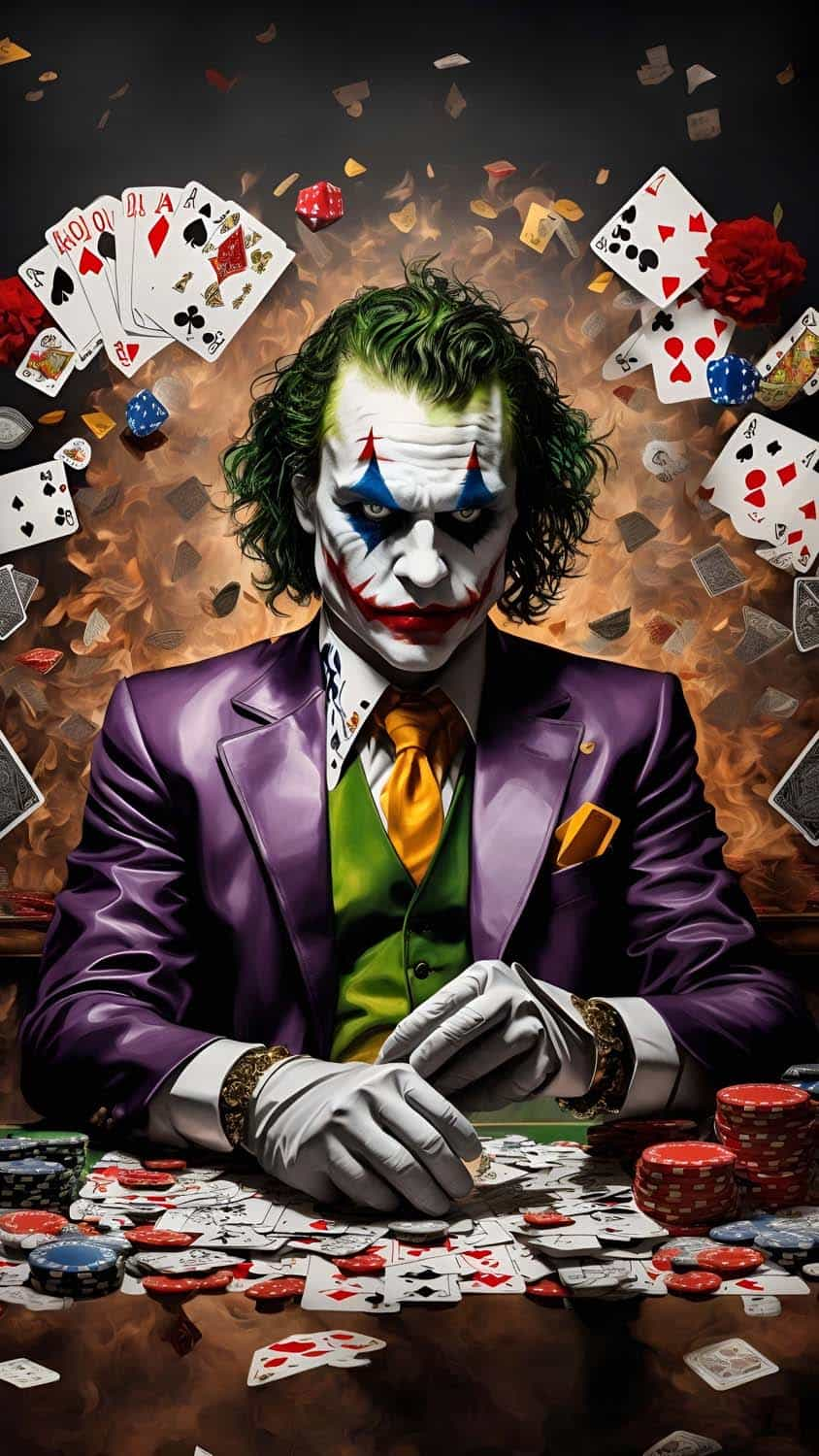 hình nền Joker với màu sắc sống động