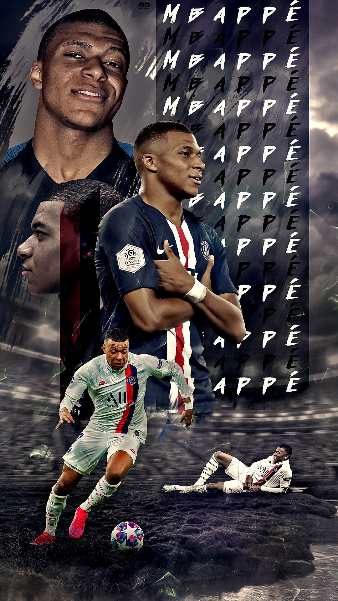 hình nền Mbappe phong cách thể thao