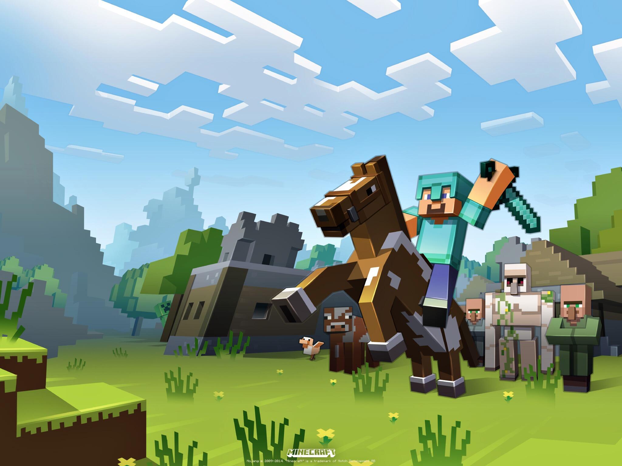 hình nền Minecraft phong cách hoạt hình