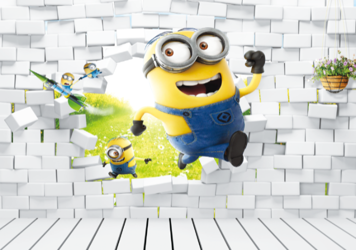 hình nền Minion đa sắc màu