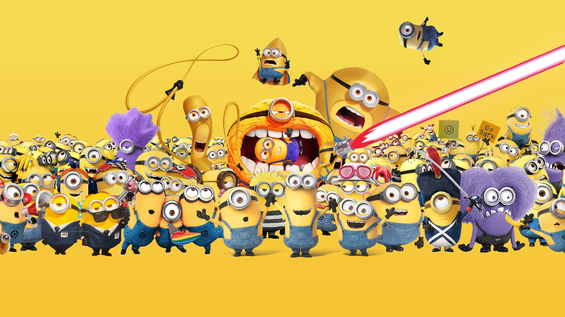 hình nền Minion phong cách hoạt hình 4k