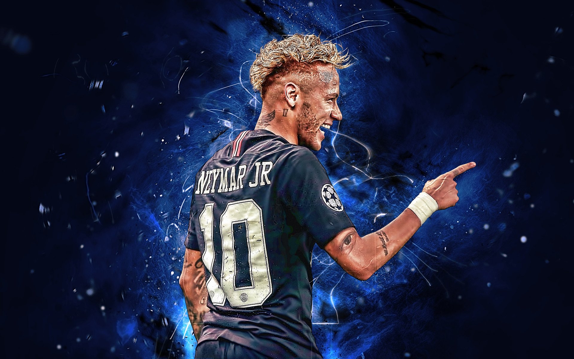 hình nền Neymar với trái bóng