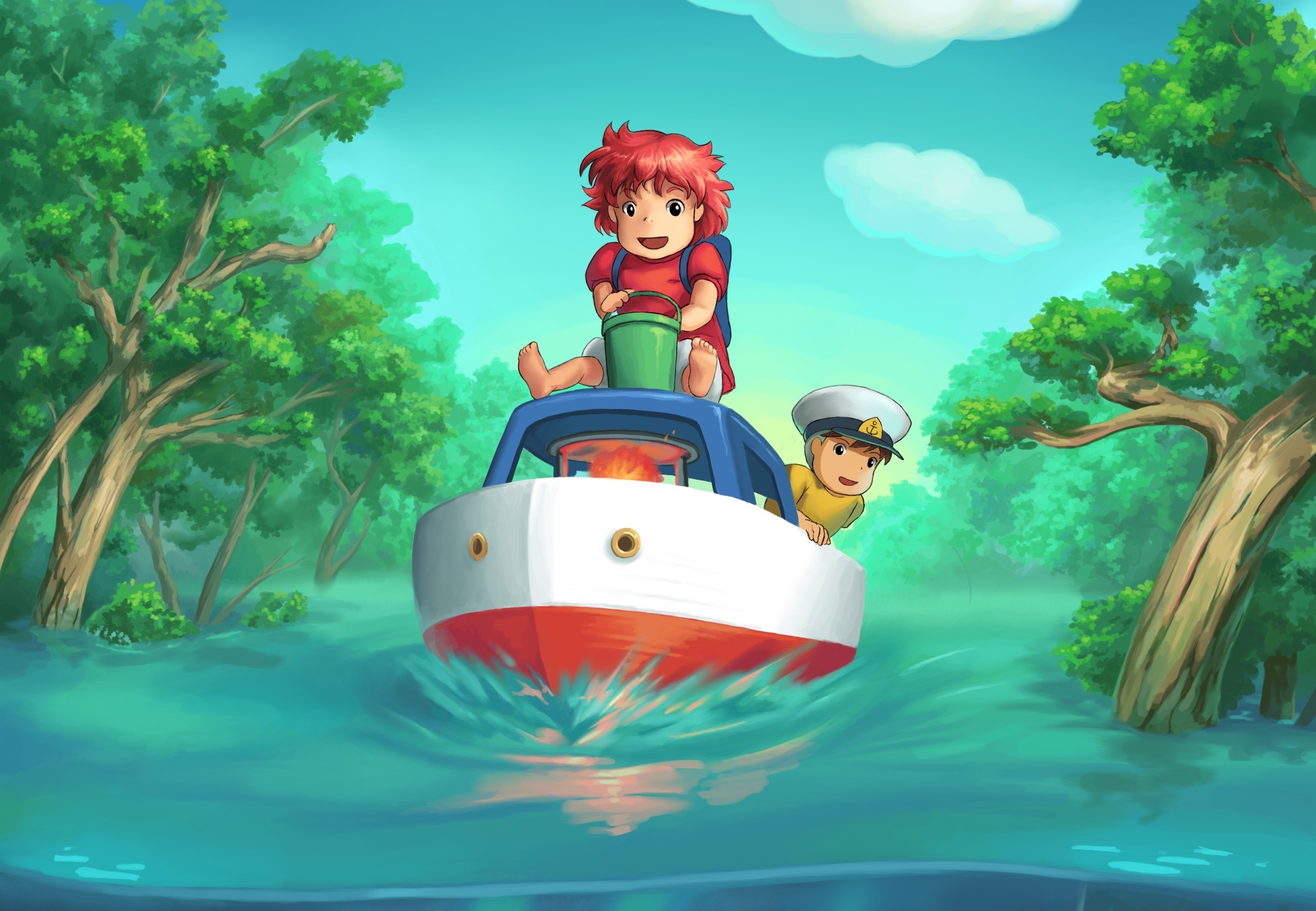 hình nền Ponyo từ phim hoạt hình