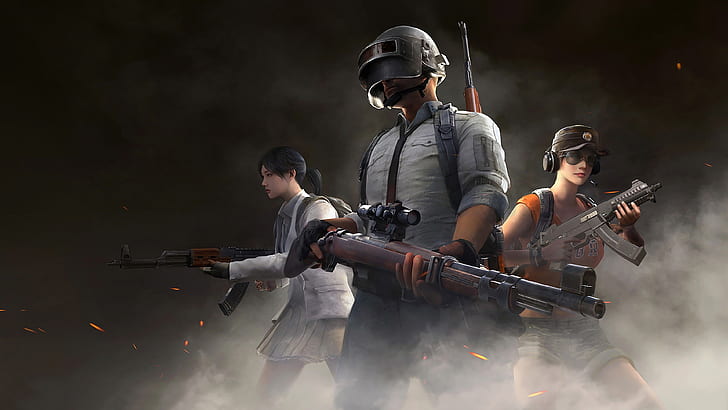 hình nền PUBG với súng