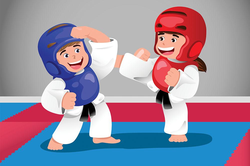 hình nền taekwondo đẹp tối giản