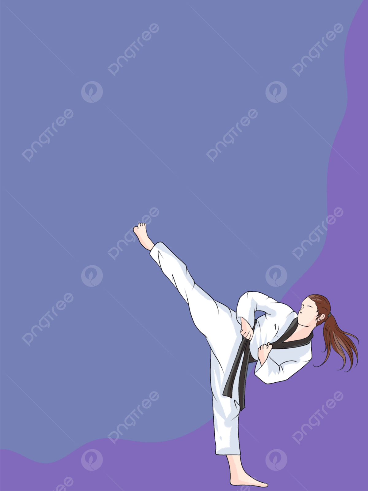 hình nền taekwondo đẹp với biểu tượng