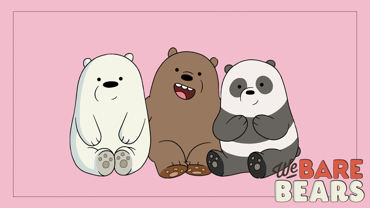 hình nền We Bare Bears với phong cách hoạt hình